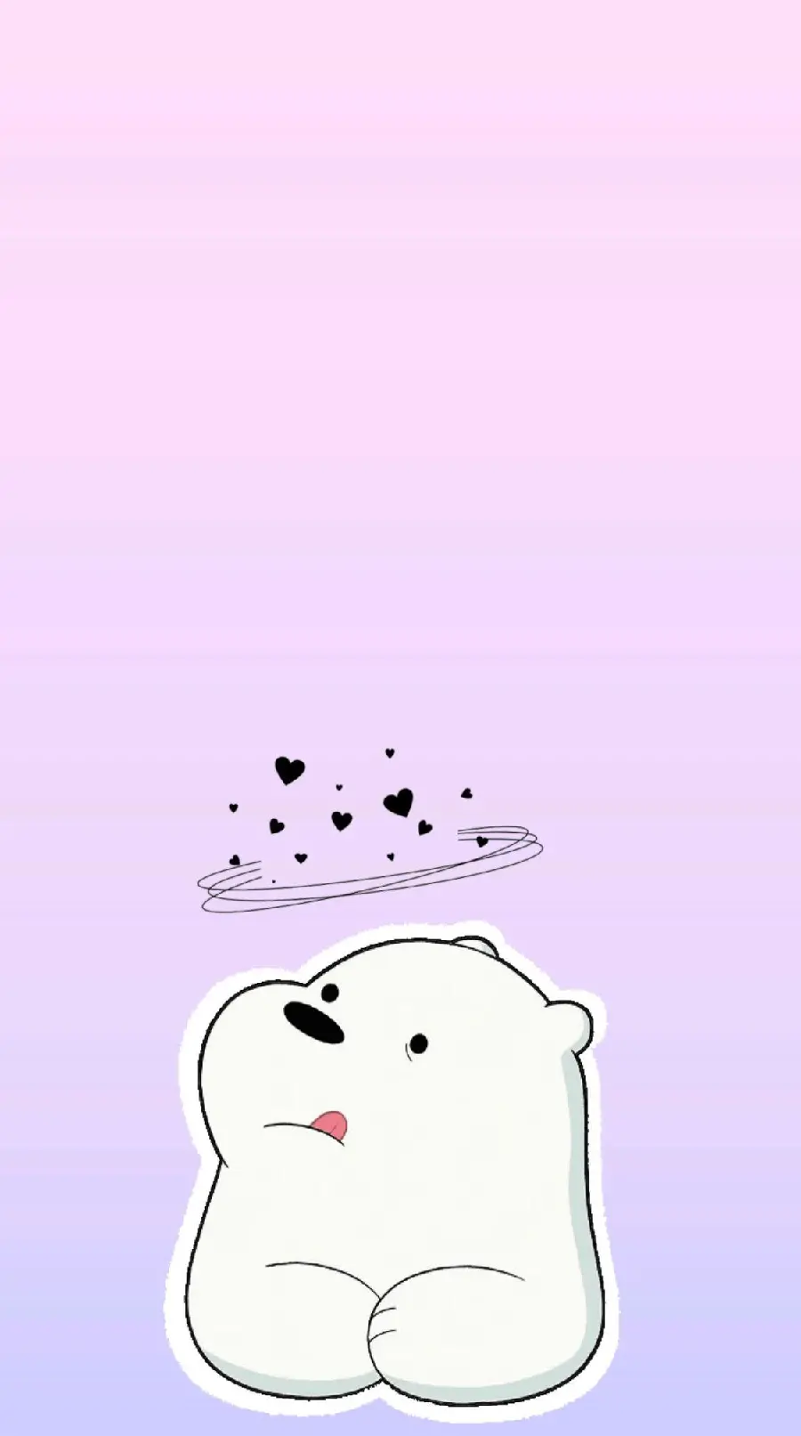 Background photo for Telegram chat page of cute anime bear