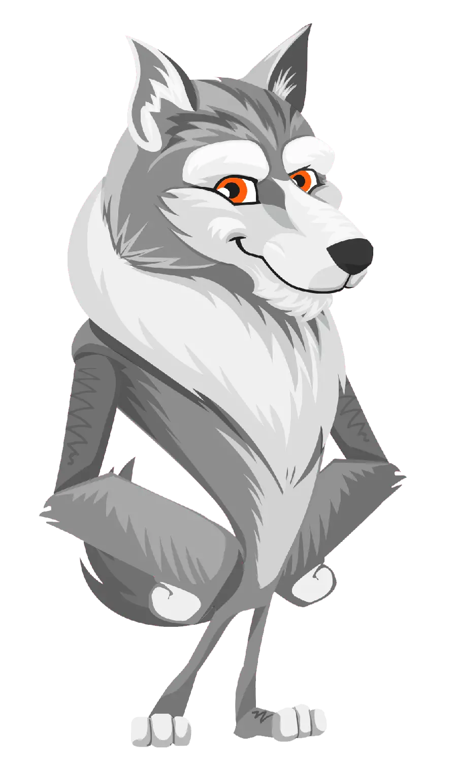 Stock photo of dire wolf without background png for pixel printing