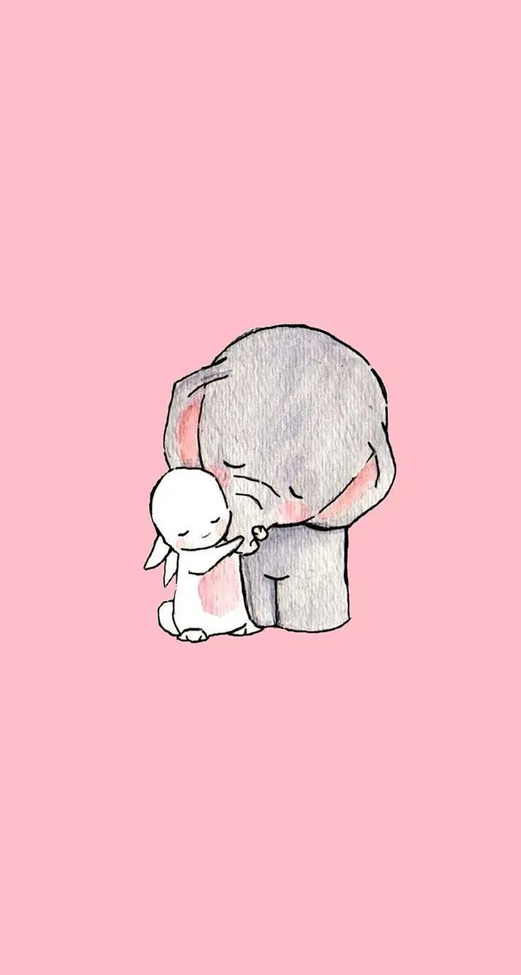 Free Download Girly Pink Elephant Wallpaper