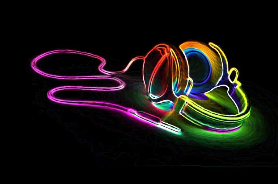 Special Headphones Wallpaper in Modern Style