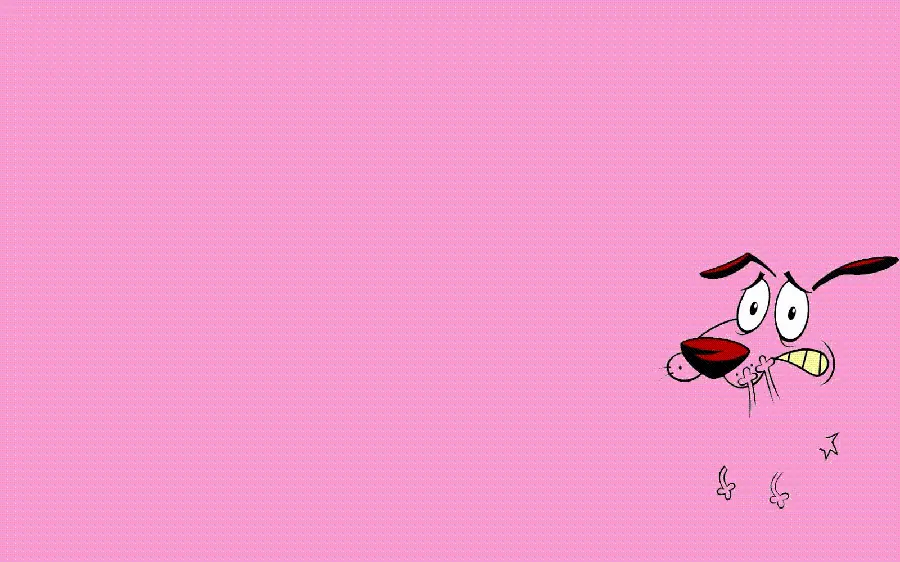 Minimalist wallpaper with a cute anxious dog design 