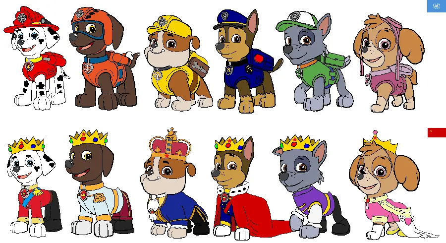 Cool wallpaper of drawing of guard dogs animation characters