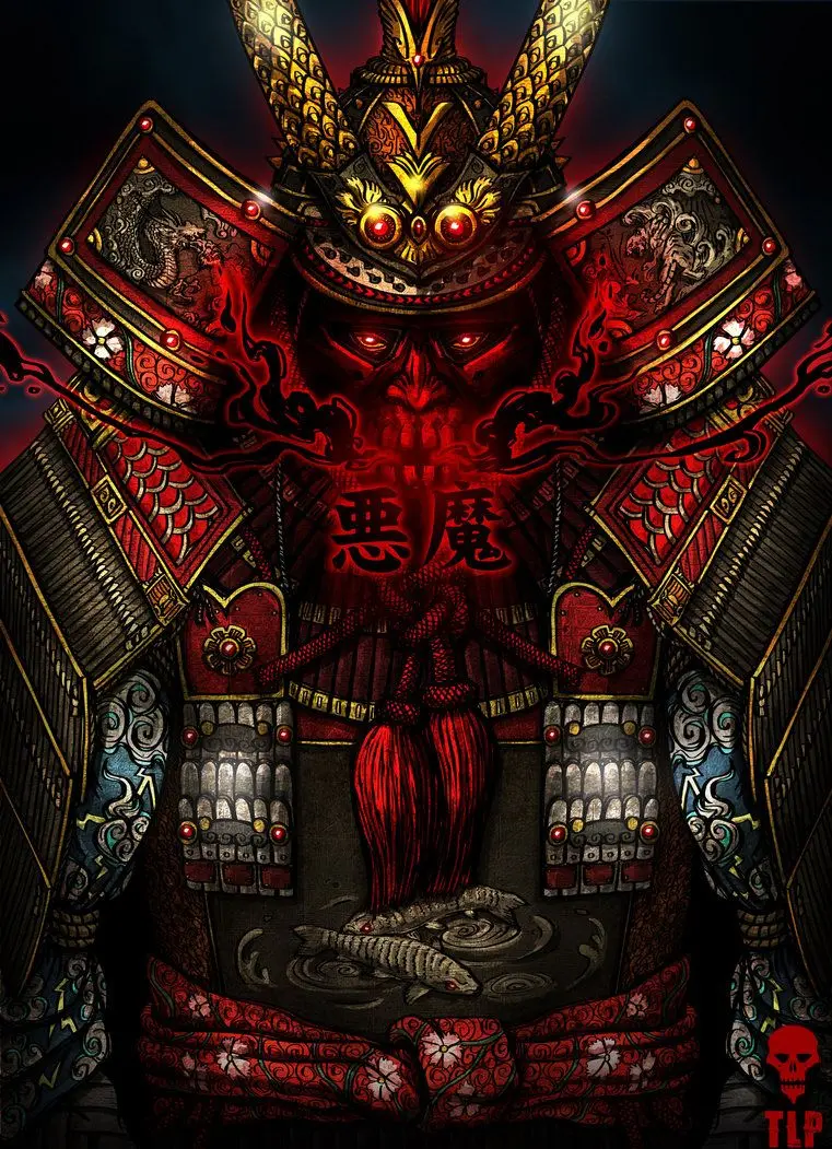 Samurai Armor Wallpaper with Stylish and Cool Background