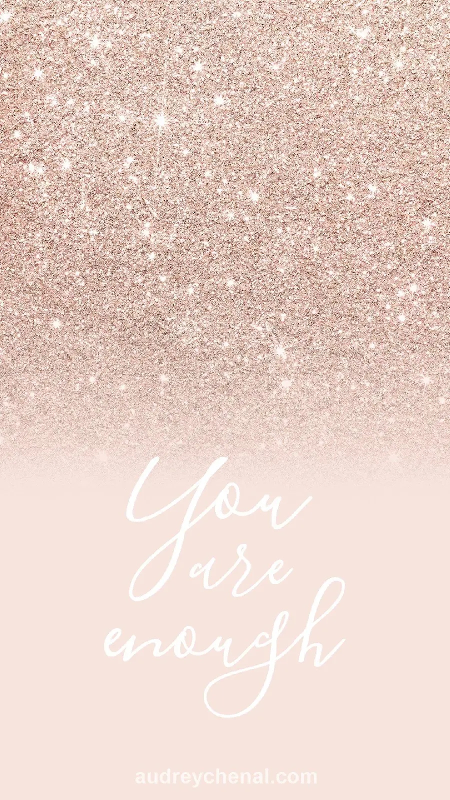 Glitter Rose Gold