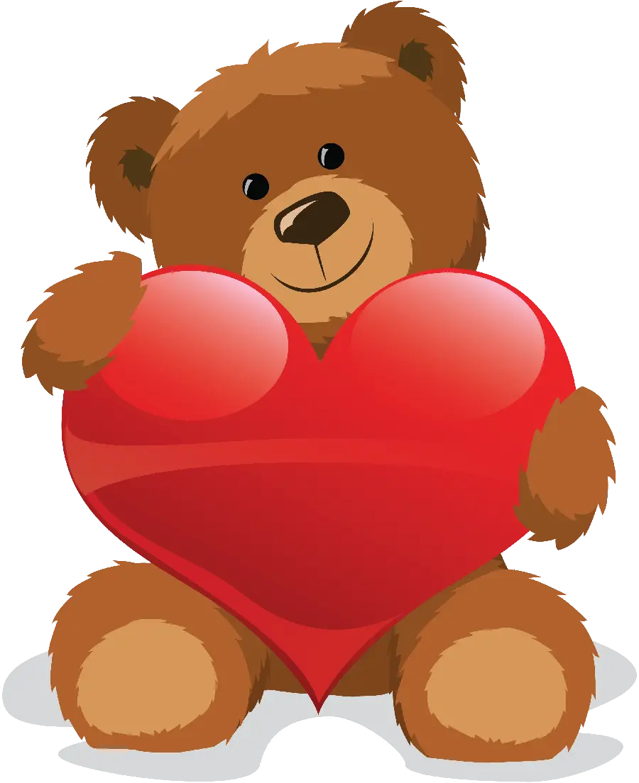 Cartoon Teddy Bear Transparent Background Wallpaper PNG