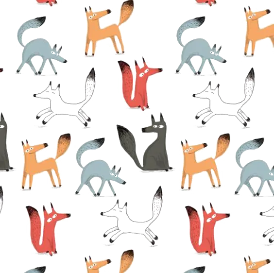 Download high quality fox drawing image for printing on stationery
