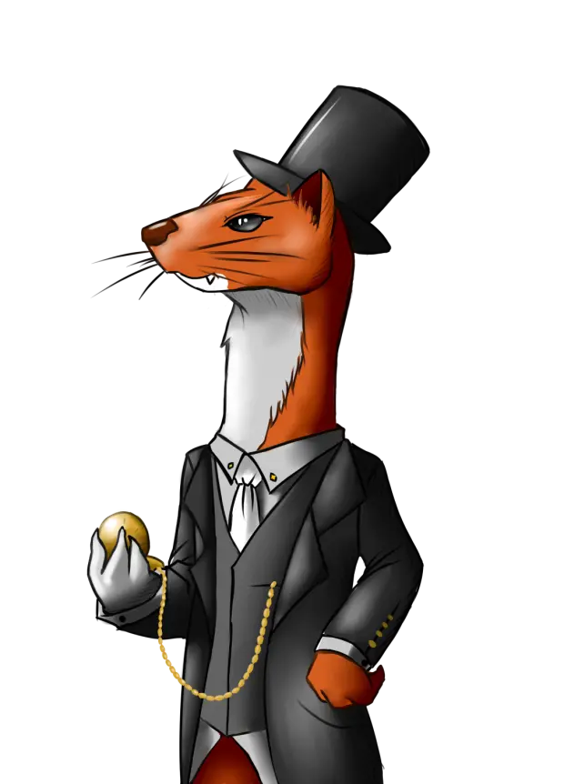 Cartoon Otter PNG Photo Used in Animation Industry