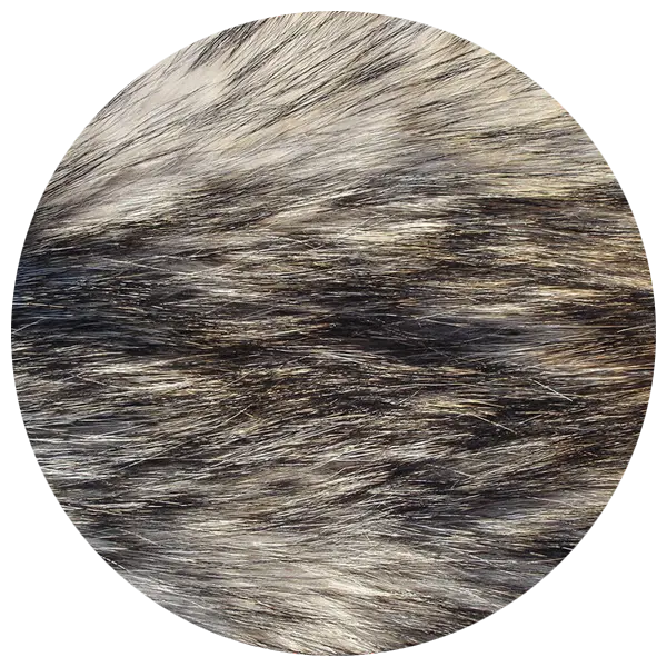 Zoomed Photo of Brown Hair Real Wolf Color PNG