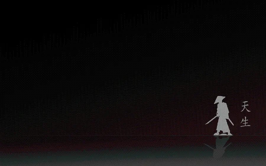 Attractive Samurai Wallpaper with Black Background