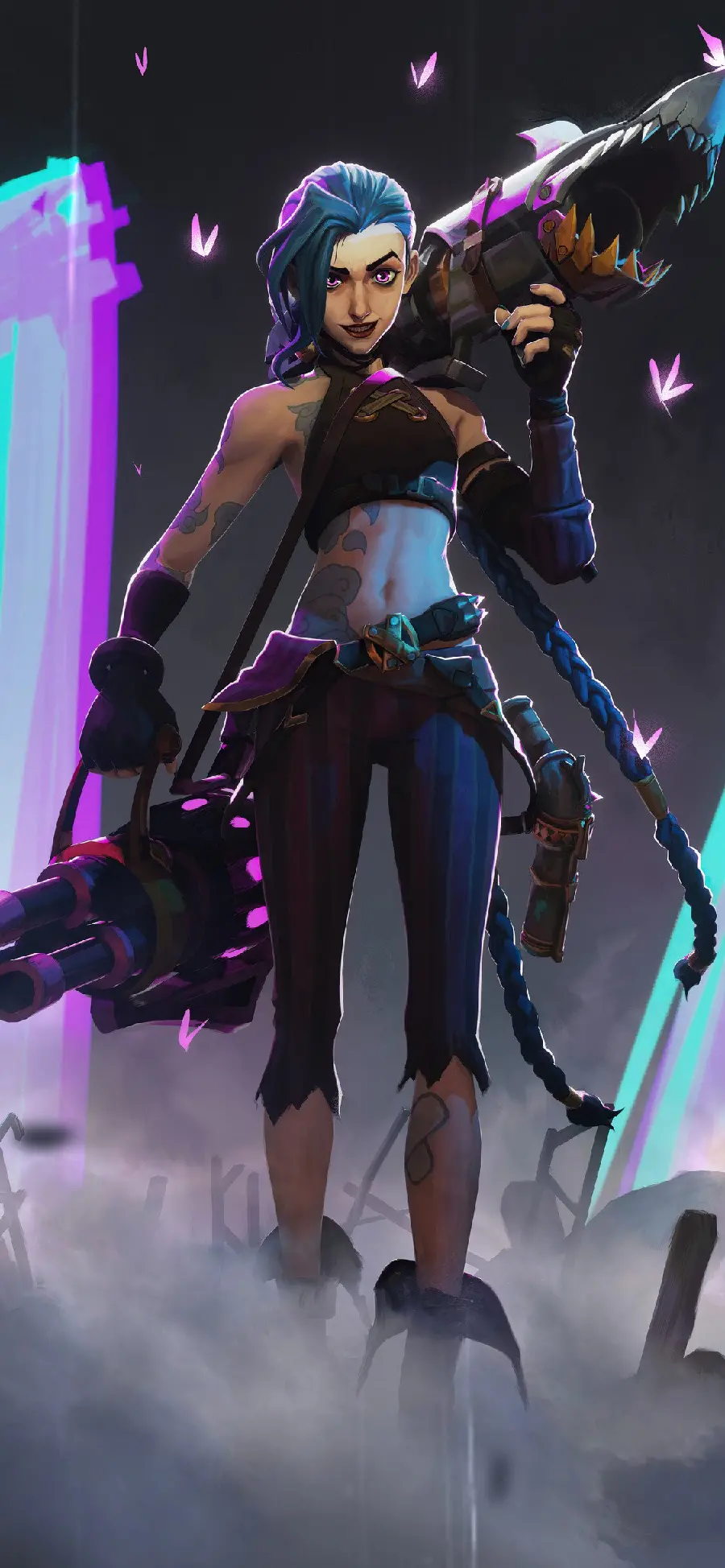 Jinx Wallpaper For Samsung With Graphic Design
