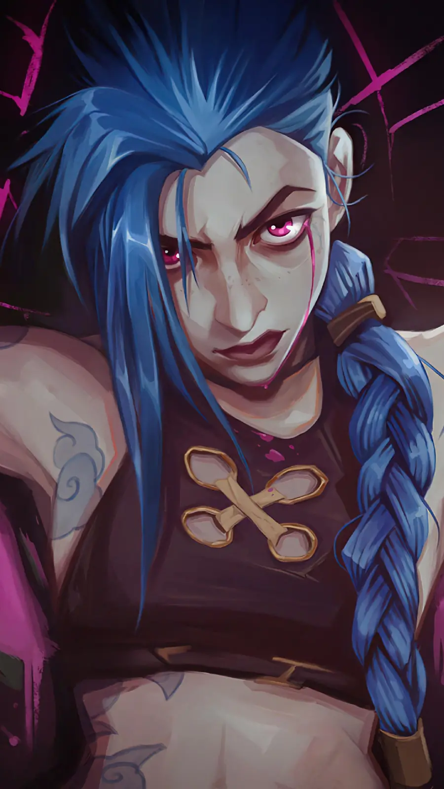 Jinx iPhone Wallpaper With View Dramatic