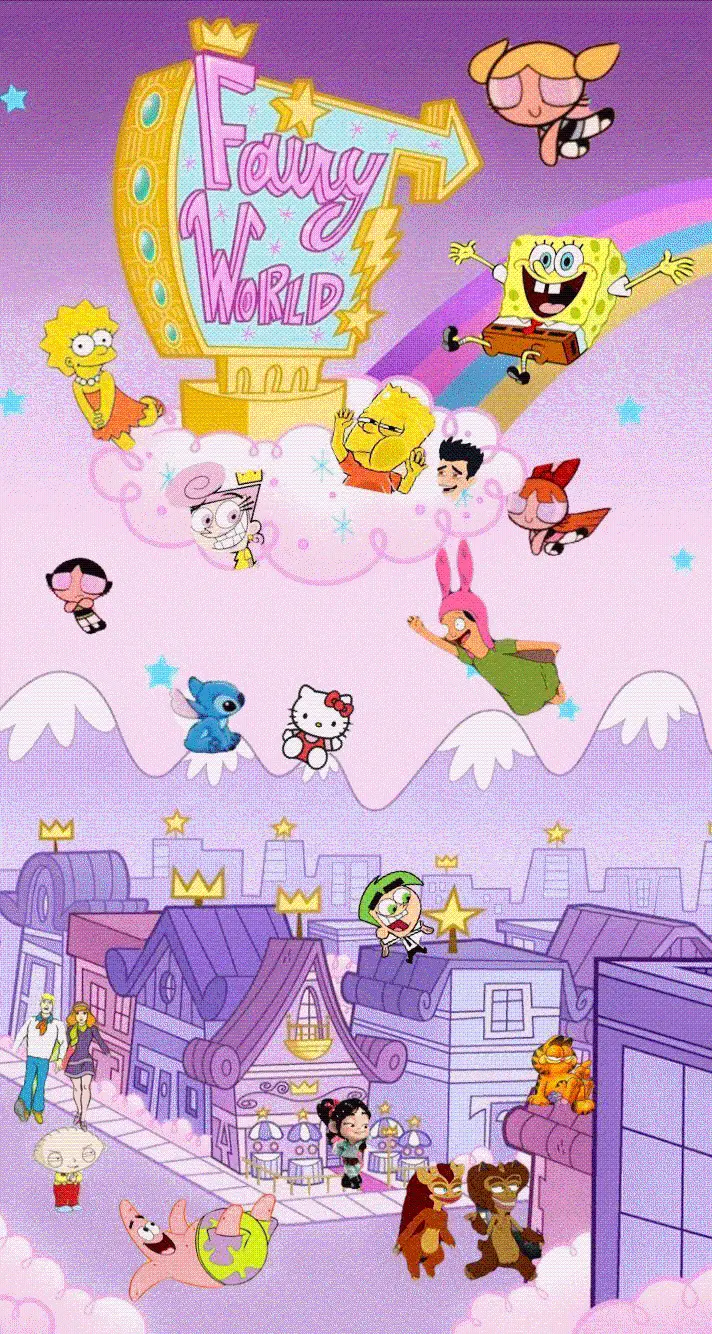 Photo of bear and other anime characters to print on the cover of the notebook