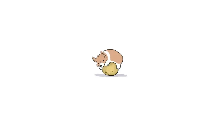 Minimalist Dog Background for Label Design