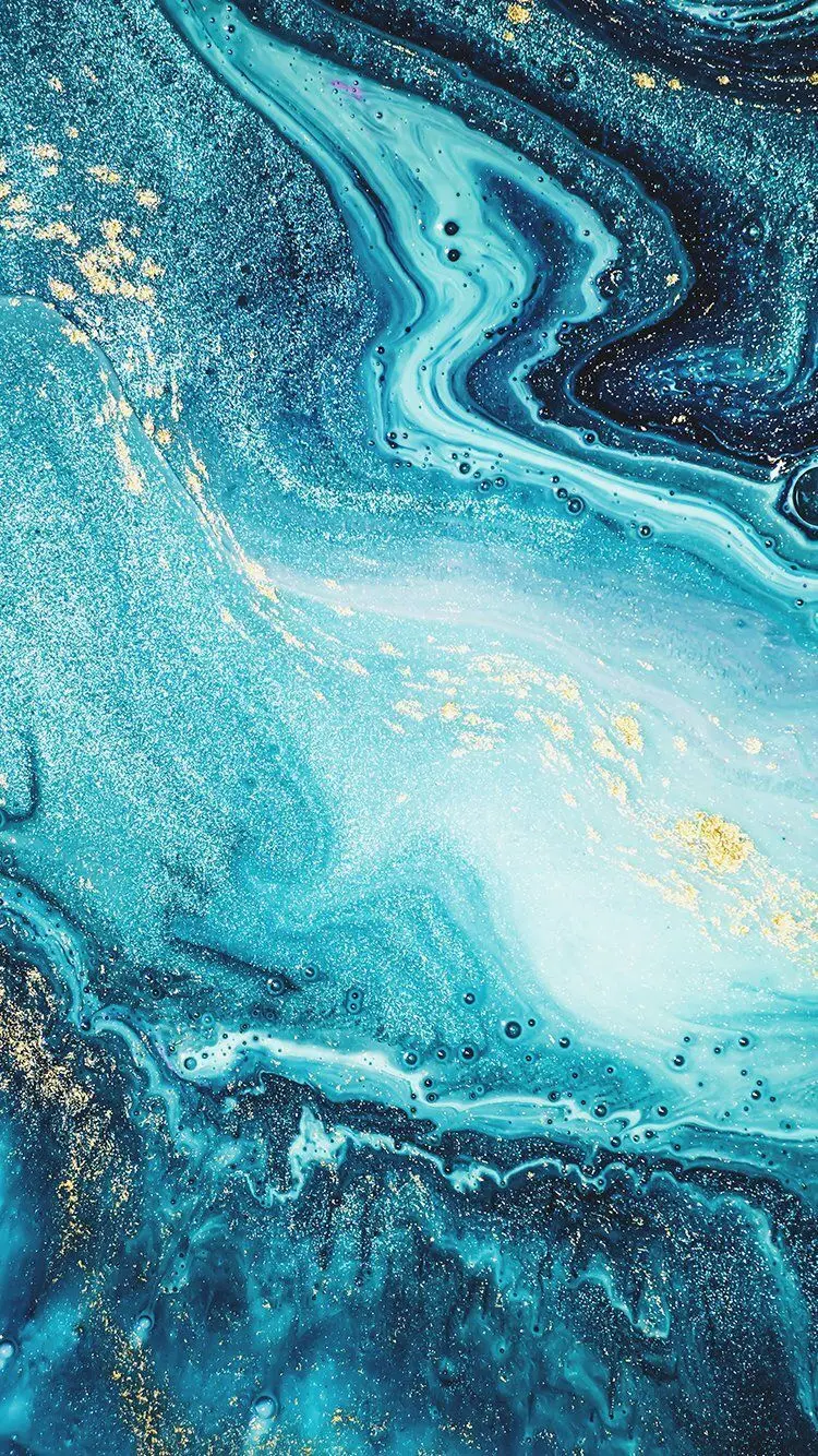 Download Blue Glitter Wallpaper for iPhone in High Quality