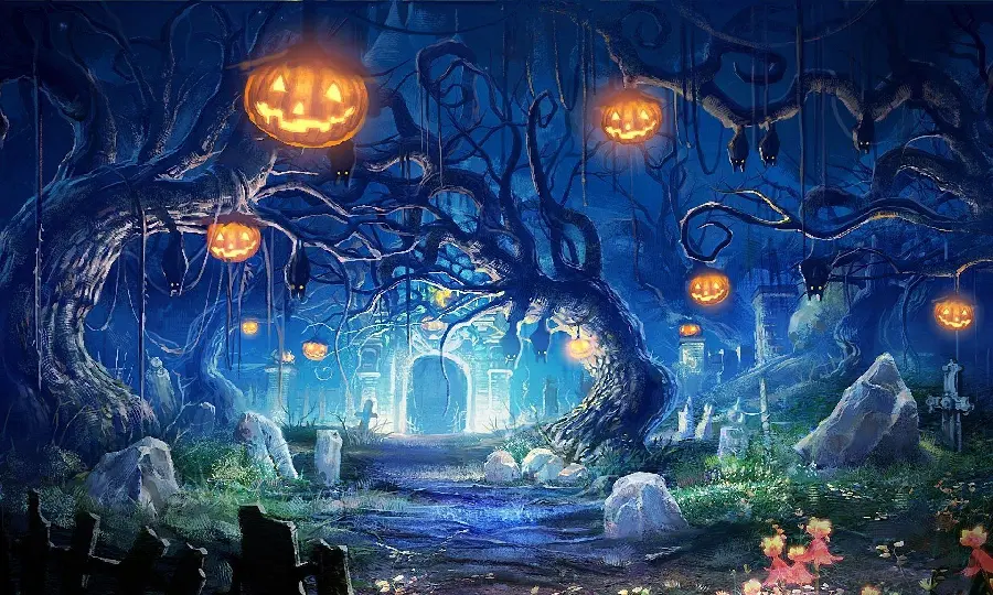 Colorful Halloween Pumpkins
