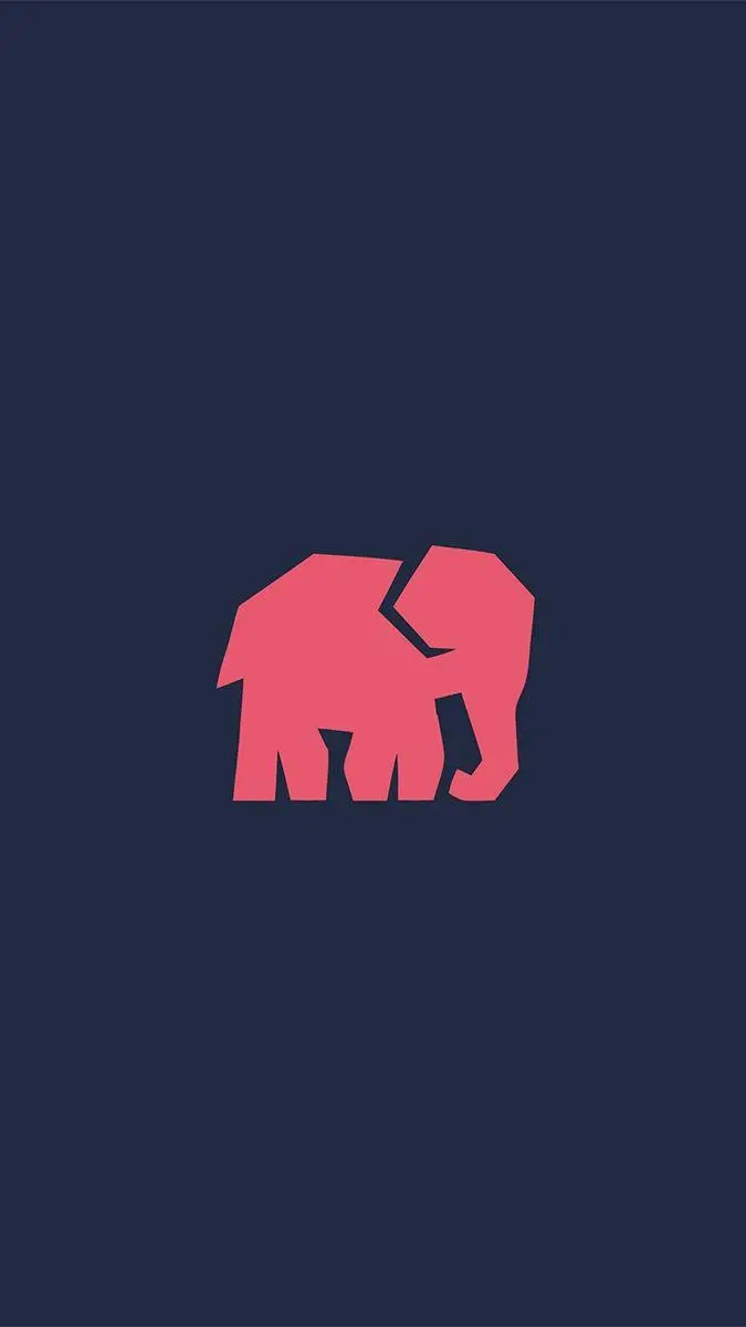 A picture of a small elephant for easy drawing and quality tattoo design 
