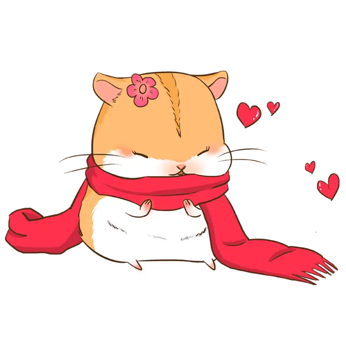 Cartoon Hamster PNG Without Background