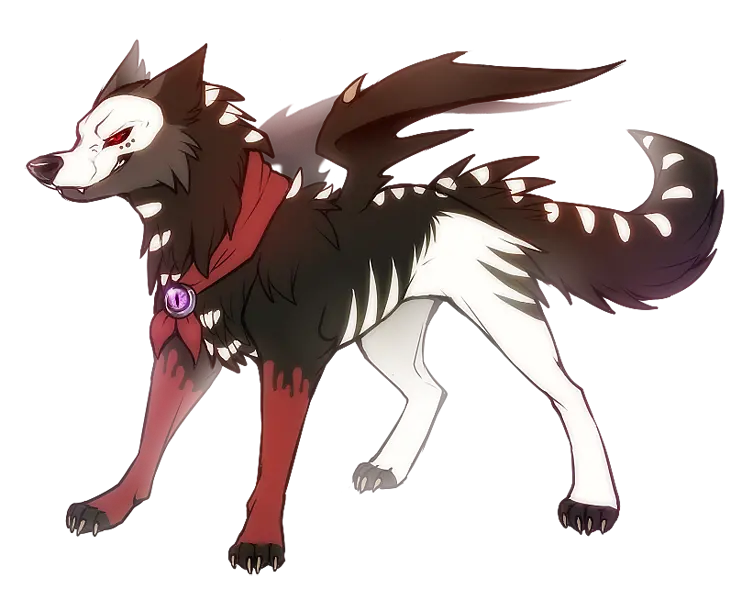 High quality photo of a dire wolf for a profile in png format