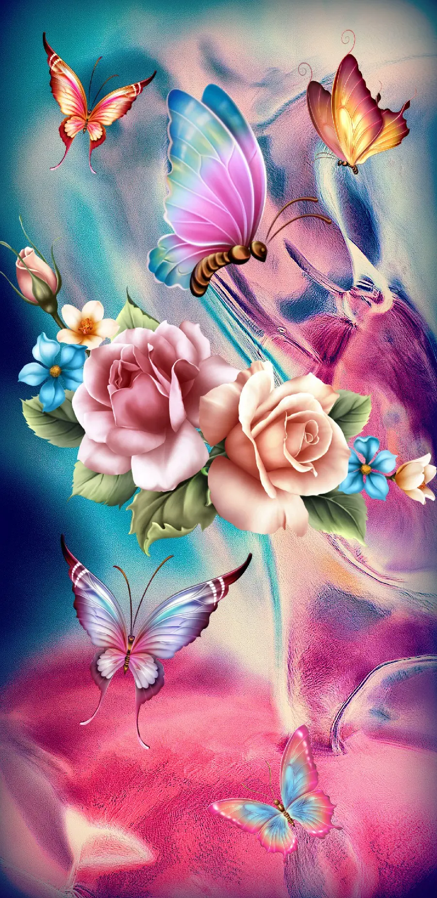High Quality and Dreamy Wallpaper of Cute and Beautiful Butterflies for iPhone