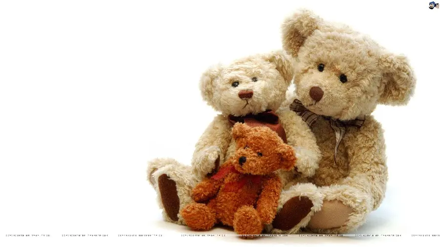 Beautiful and cute background of furry anime teddy bears