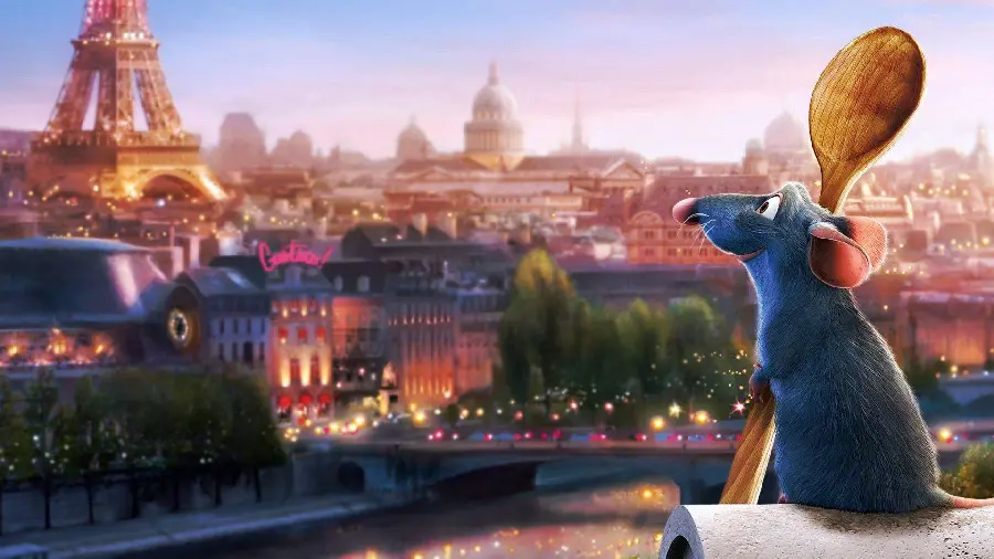 Chef mouse animation wallpaper with classic frame