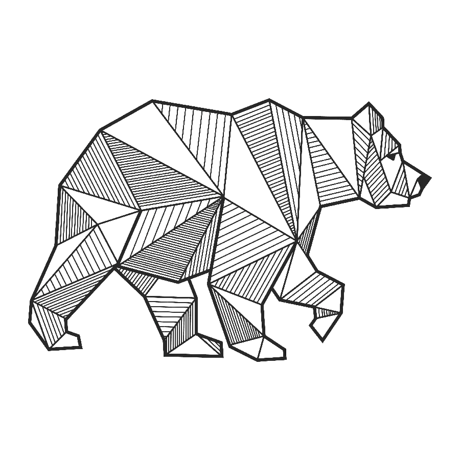 Bear Painting Background PNG Ready for Photoshop
