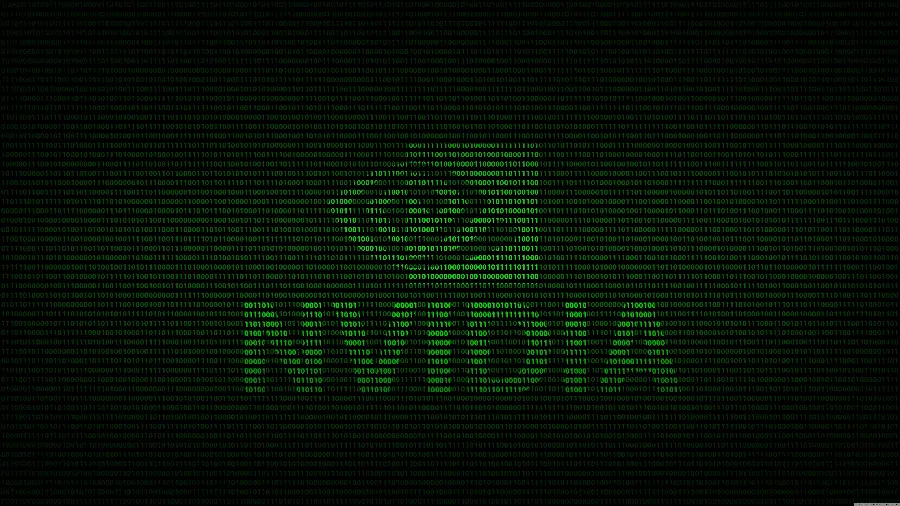 High Quality Photo of Nvidia Logo Made with Green Zero and One Codes
