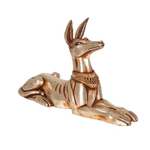 Free Golden Jackal Statue Wallpaper PNG