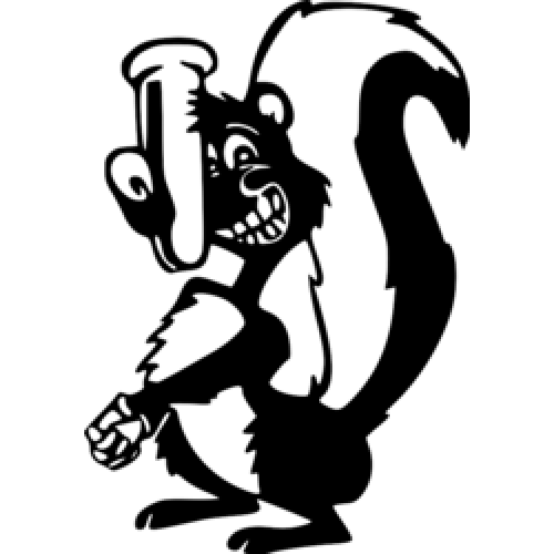 Cartoon-like Image of Weasel PNG