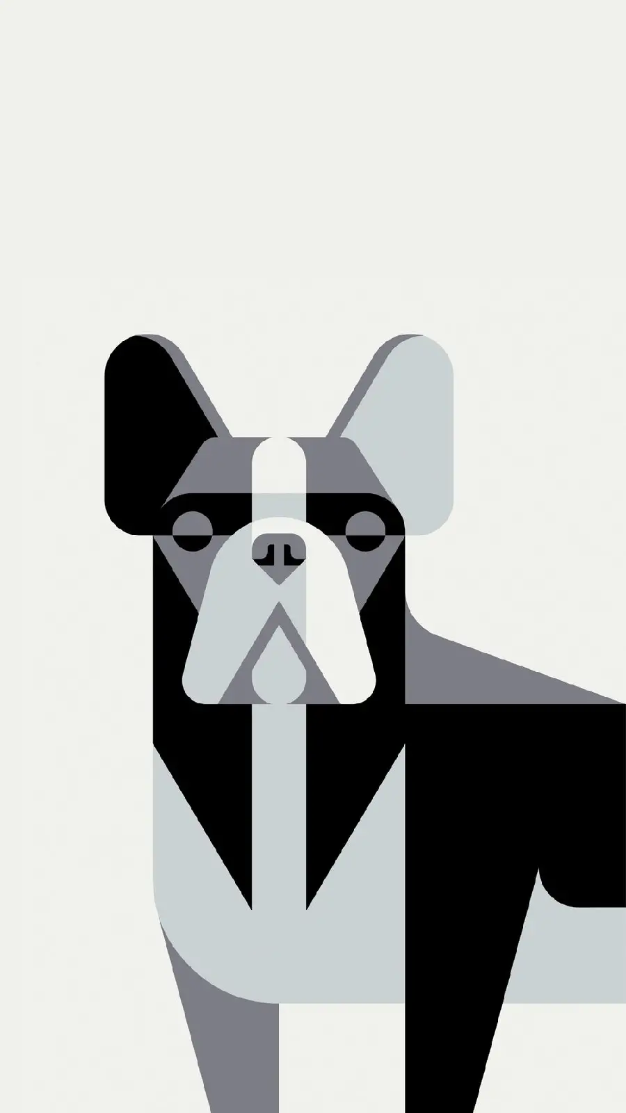 Download Unique Minimalist Dog Phone Background
