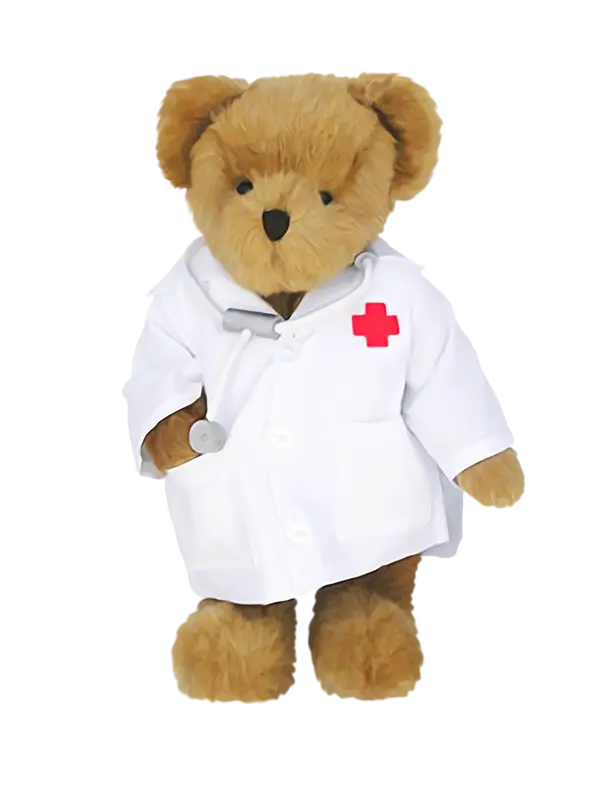 Teddy Bear Nurse PNG Image for Use in Pediatric Offices