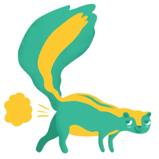 Cool colored weasel PNG images with super quality 