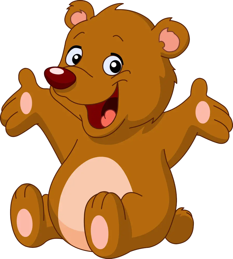 Background image From the cartoon brown bear drawing 