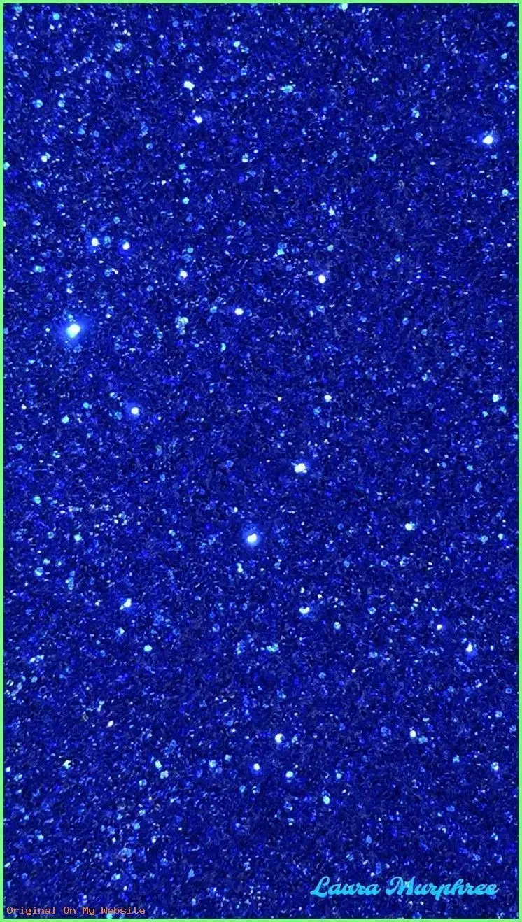 Blue Glitter Wallpaper for Samsung Phone with 8K Quality