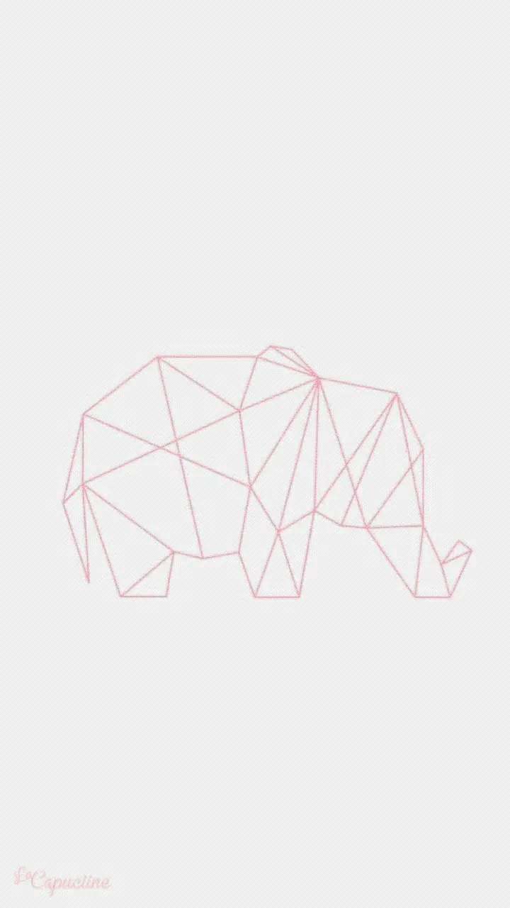 High Quality Painted Pink Elephant Image