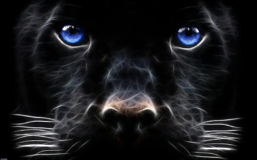 Stylish and classy background image of a digital black leopard