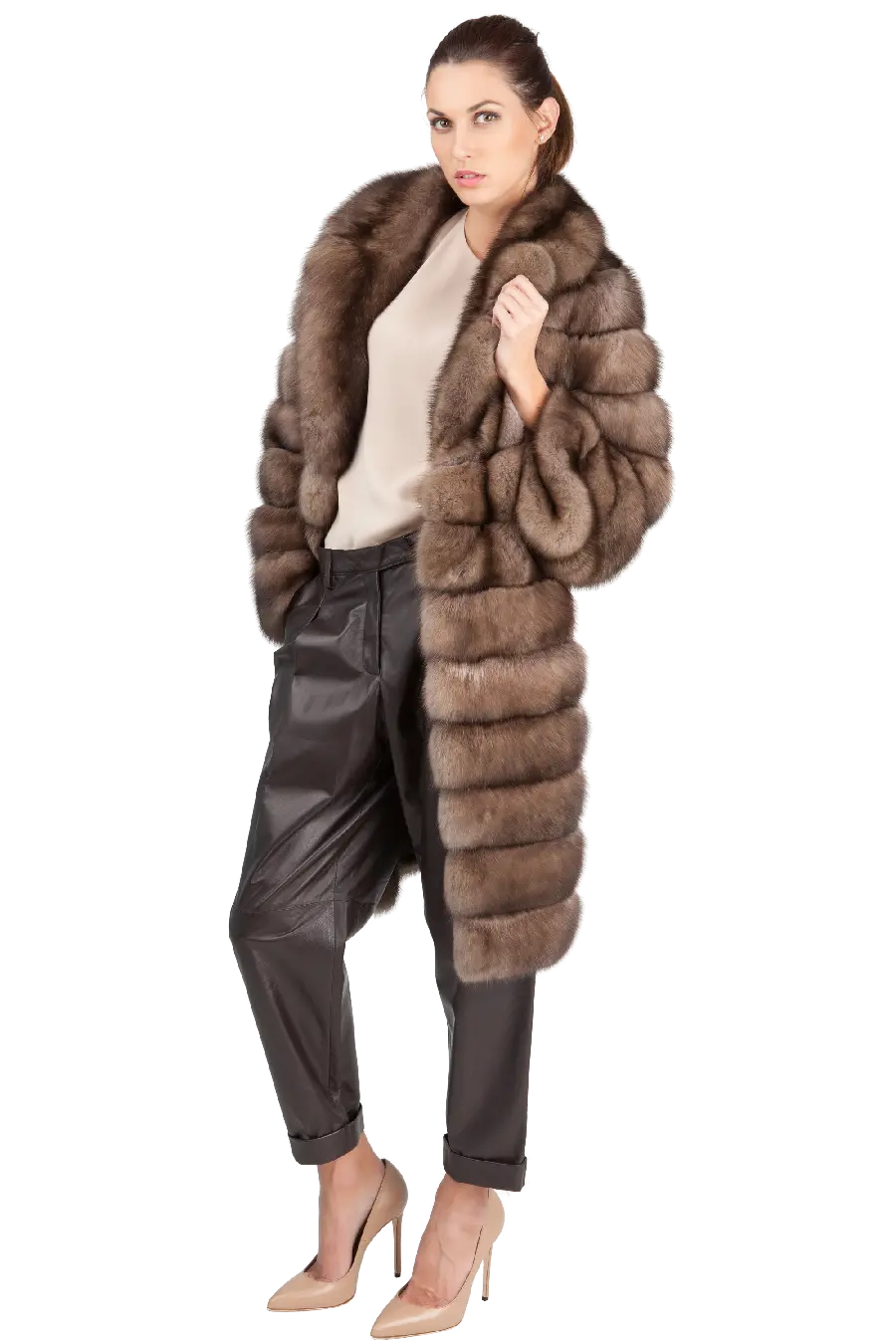 Background image Fox fur clothing teleported background