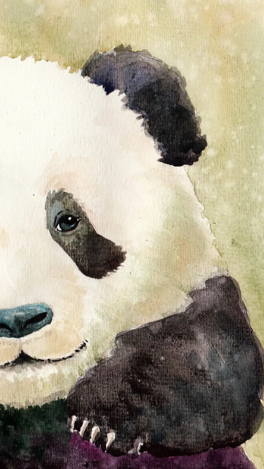A very beautiful panda drawing designed for the iPhone