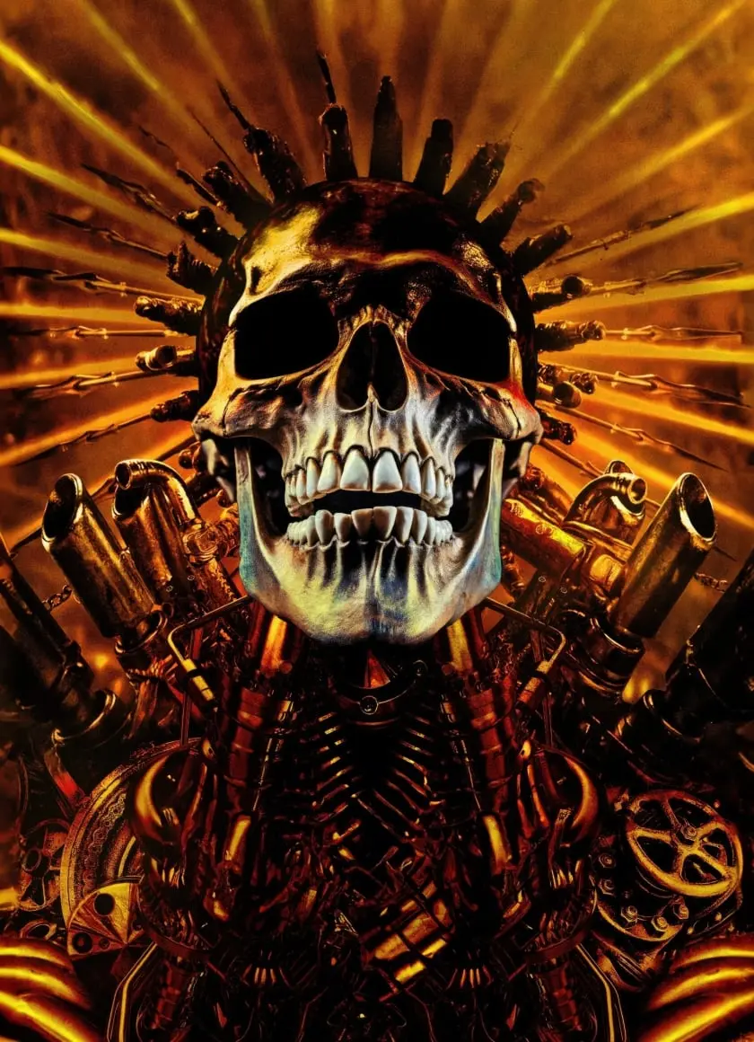 Cool Wallpaper from the Movie Furiosa Mad Max Saga Skull Skeleton