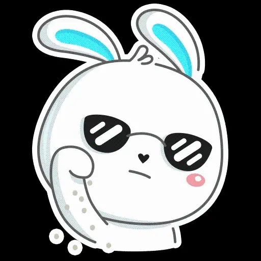 Rabbit Drawing Profile Picture PNG for Social Media 