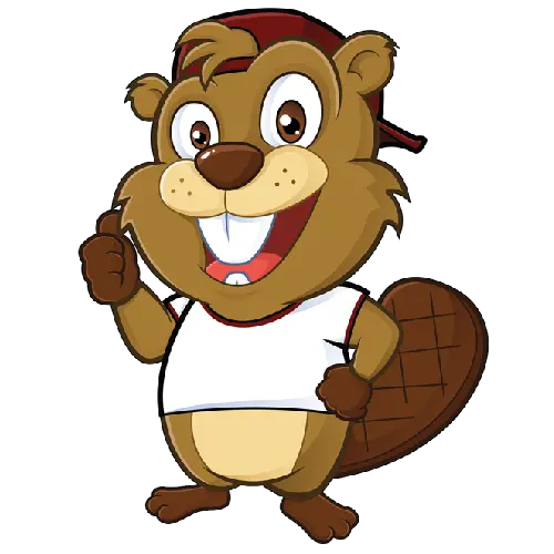 Download High Quality Cropped Painted Beaver Image