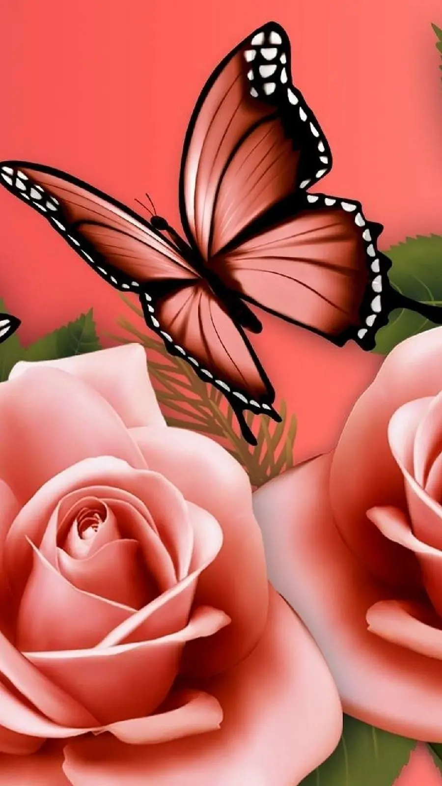 The latest wallpaper of a cute butterfly for iPhone
