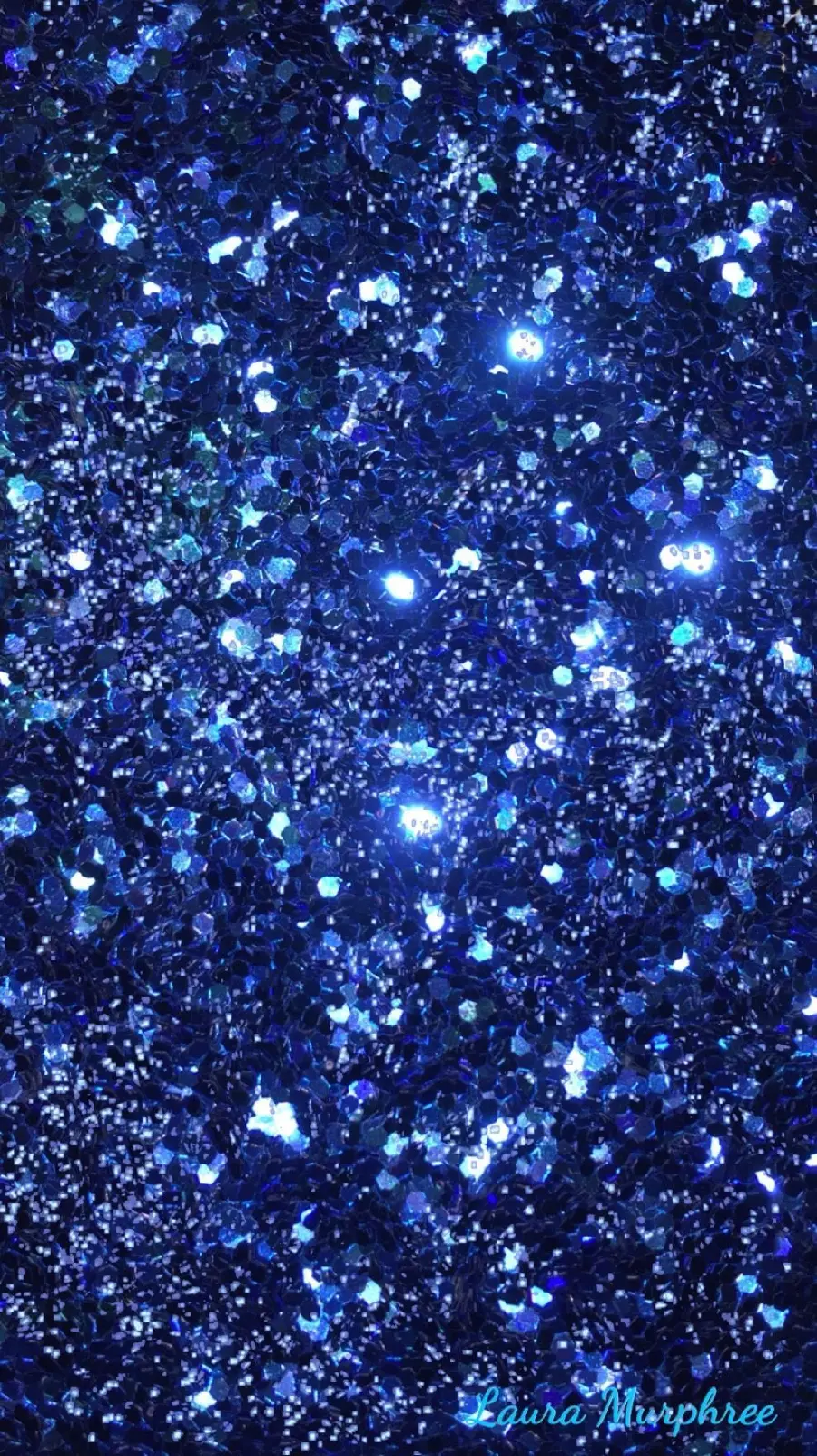 Shiny blue glitter wallpaper for Samsung phone