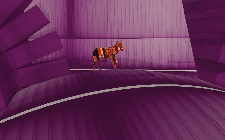 Unrealistic image of Dingo or Australian Wild Dog