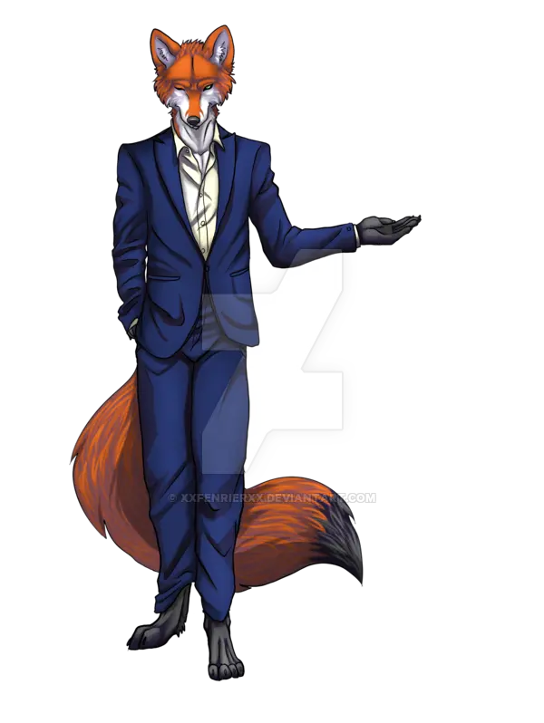 Stock photo of fox drawing without background and in png format