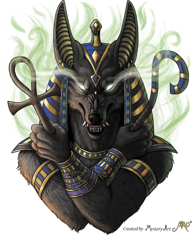 Anubis, the ancient Egyptian god of death, inspired by the jackal PNG