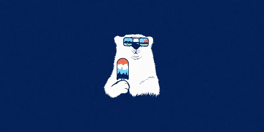 Cool and Spectacular Cartoon Polar Bear Background