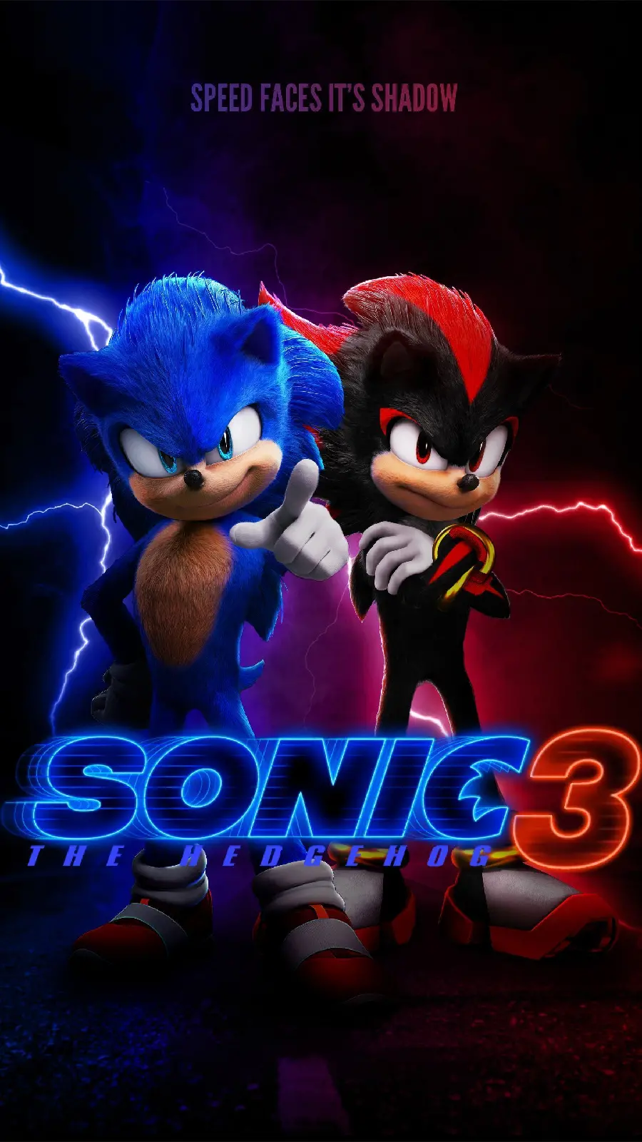 Official Sonic 3 Movie Poster