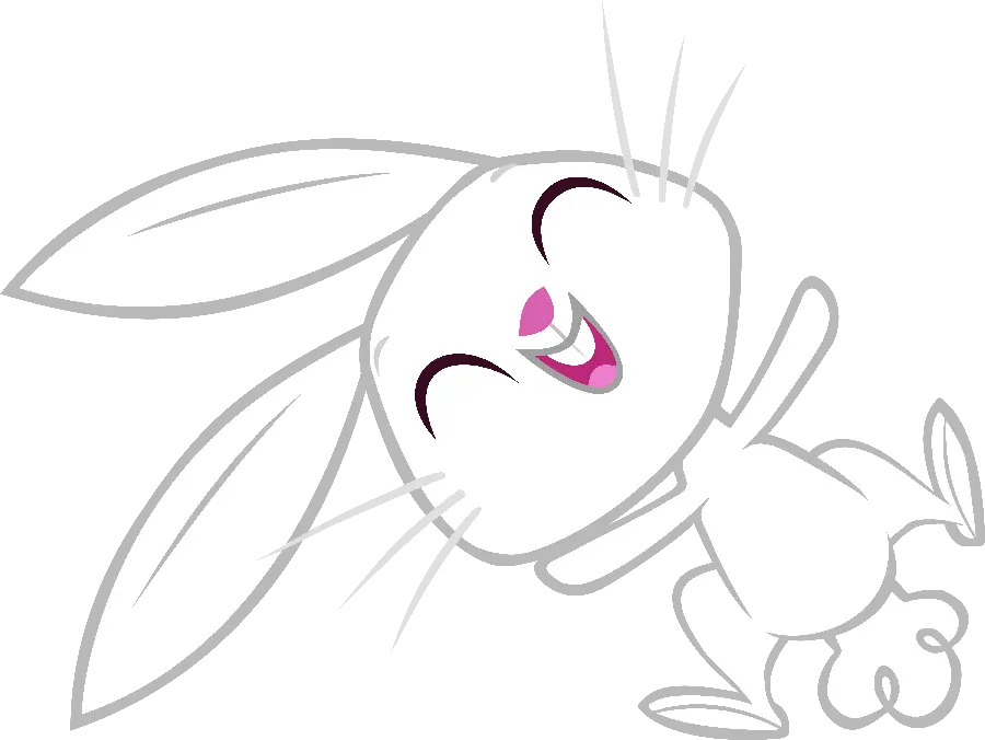 Happy white rabbit background picture PNG