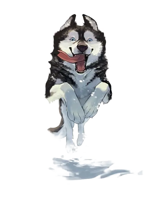 Cool dog painting background for graphic designers